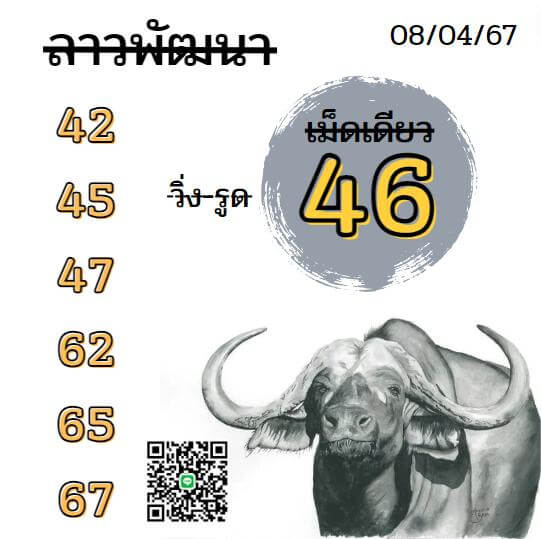 หวยลาว 8-4-67 ชุด9