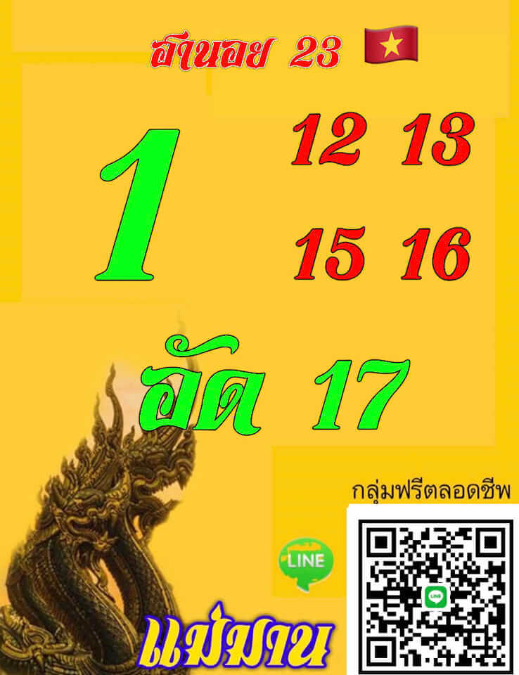 หวยฮานอย 23-4-67 ชุด5