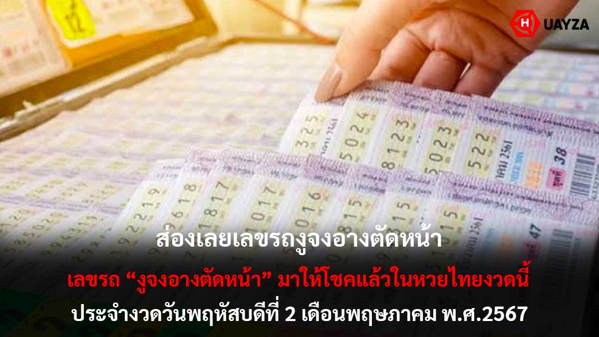 เลขรถงูจงอางตัดหน้างวด 2 5 67