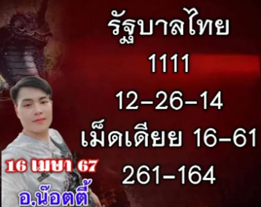เลขอ.น๊อตตี๊ งวด 16 เมษายน 2567