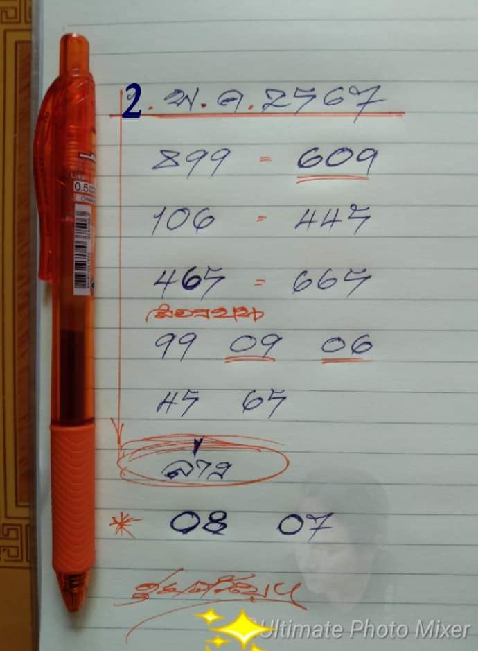 เลขเด็ด ดุ่ย ภรัยฯ งวด 2 พ.ค. 67