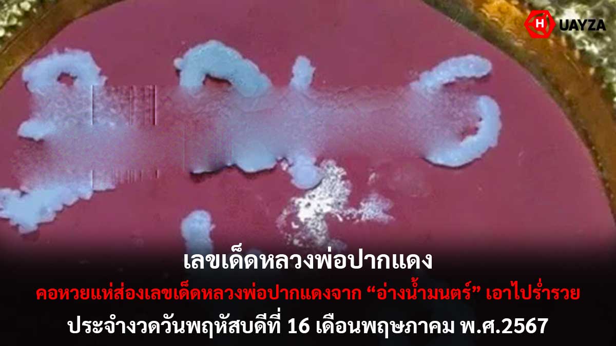 เลขเด็ดหลวงพ่อปากแดง 16 5 67