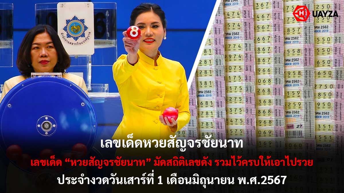 เลขเด็ดหวยสัญจรชัยนาท 1 6 67