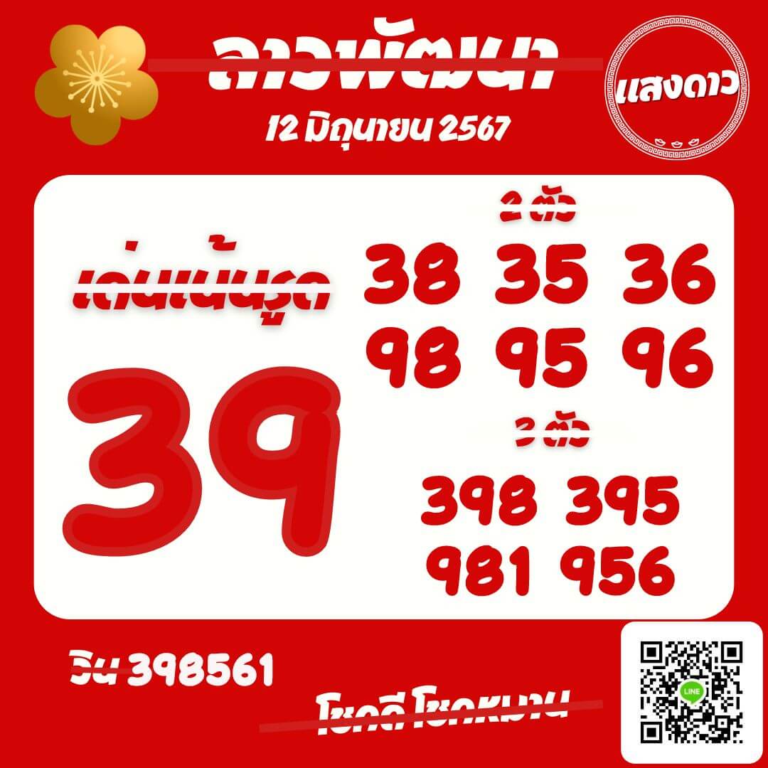 หวยลาว 12-6-67 ชุด9