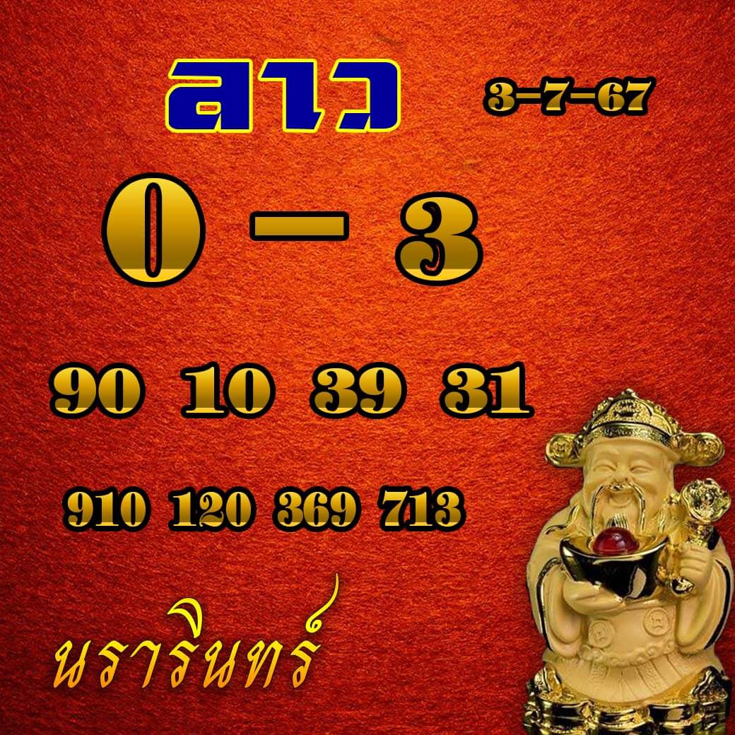 หวยลาว 3-7-67 ชุด7