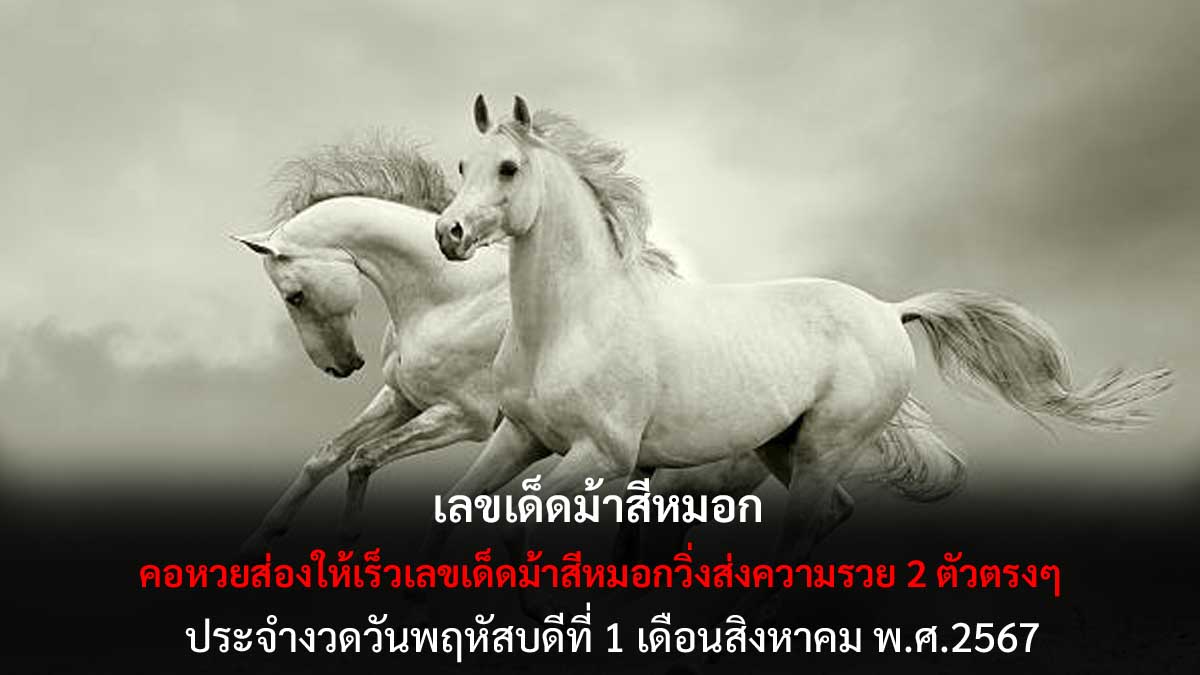 เลขเด็ดม้าสีหมอก 1 8 67