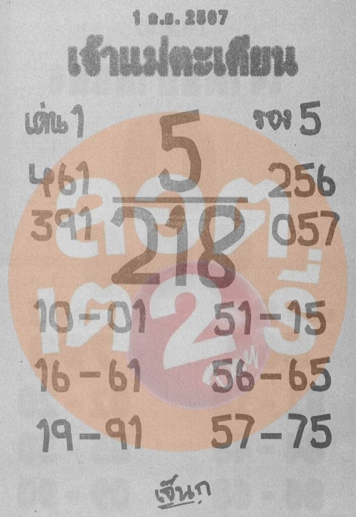 เลขเด็ดเจ้าแม่ตะเคียน