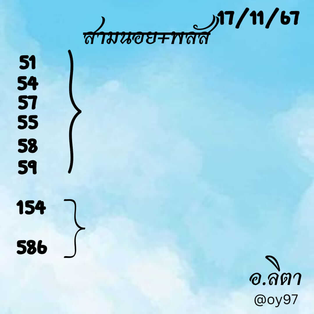 หวยฮานอย 17-11-67 ชุด3