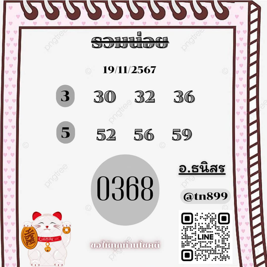 หวยฮานอย 19-11-67 ชุด7