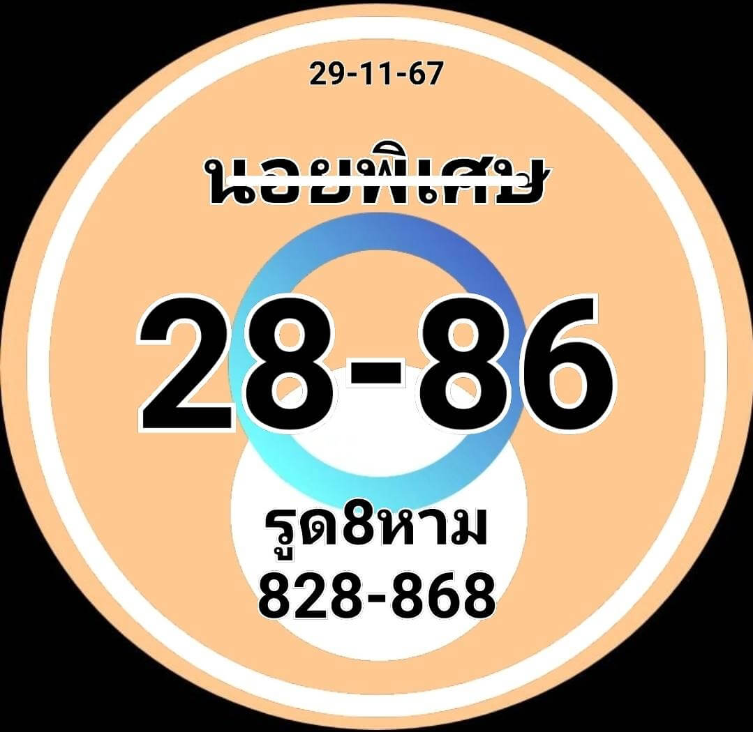 หวยฮานอย 29-11-67 ชุด4
