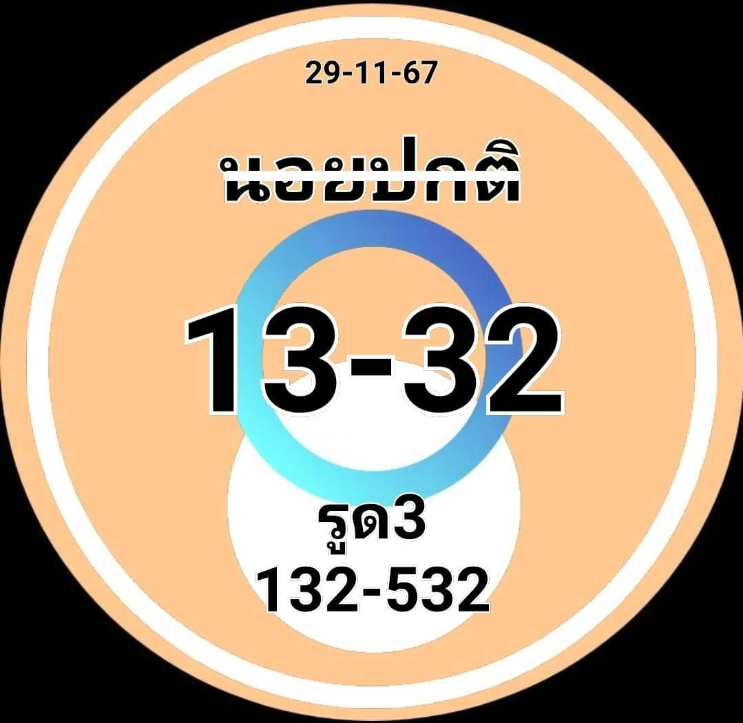 หวยฮานอย 29-11-67 ชุด5