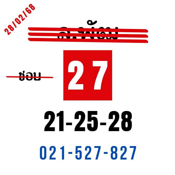 หวยลาว 28-2-68 ชุด3