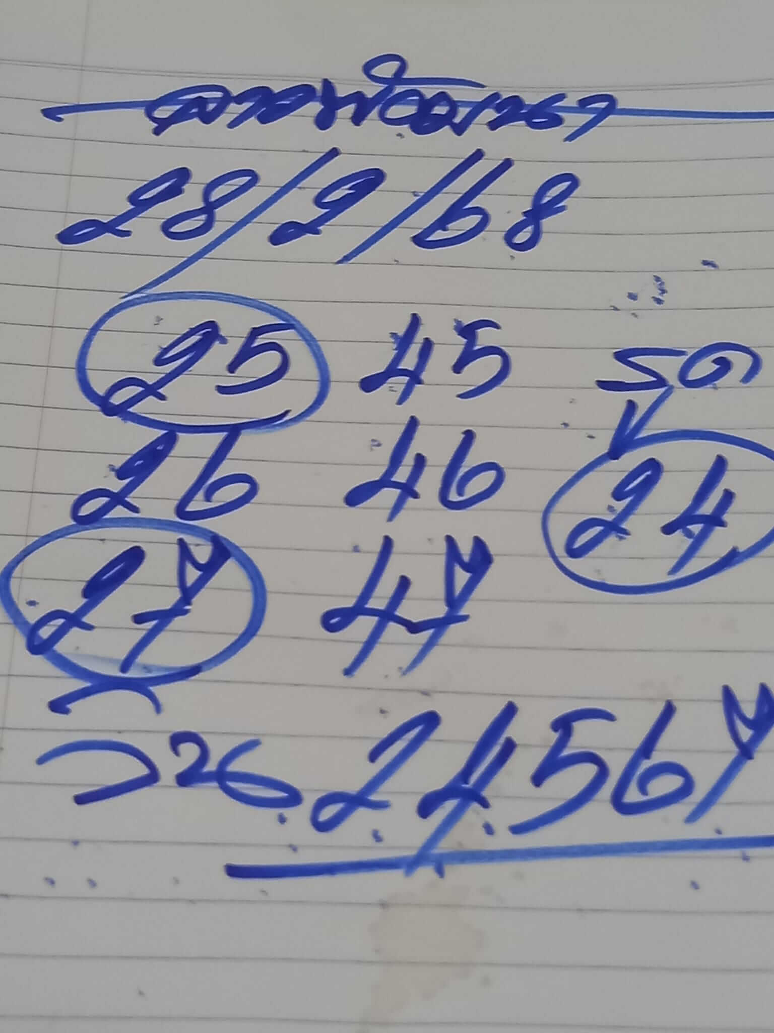 หวยลาว 28-2-68 ชุด7