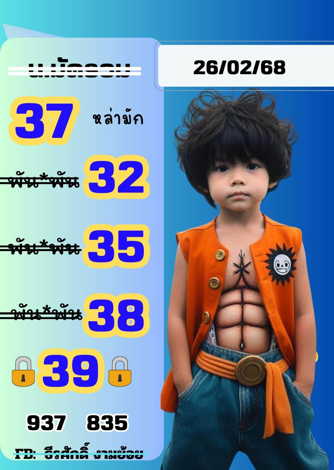 หวยฮานอย 26-2-68 ชุด6