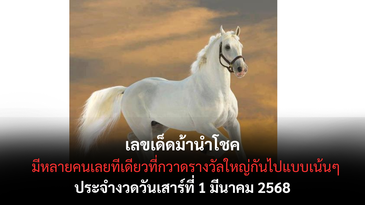 เลขเด็ดม้านำโชค