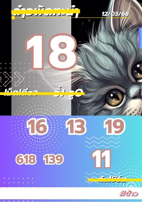 หวยลาว 12-3-68 ชุด2