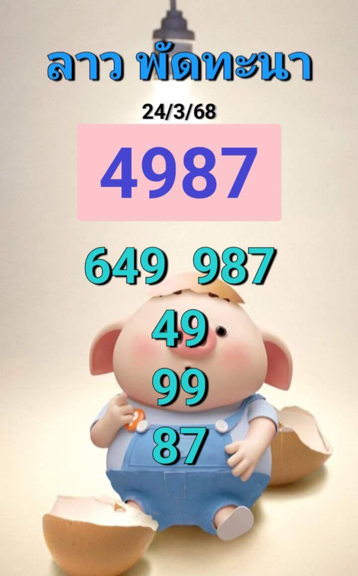 หวยลาว 24-3-68 ชุด9