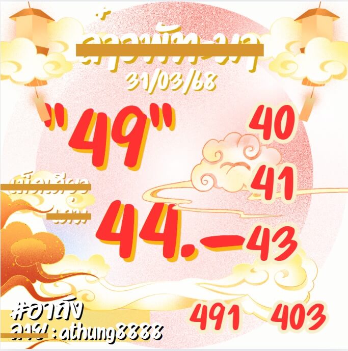 หวยลาว 31-3-68 ชุด8