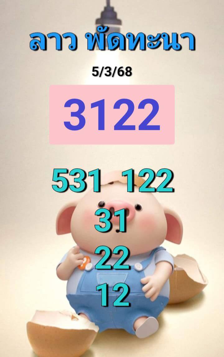 หวยลาว 5-3-68 ชุด3