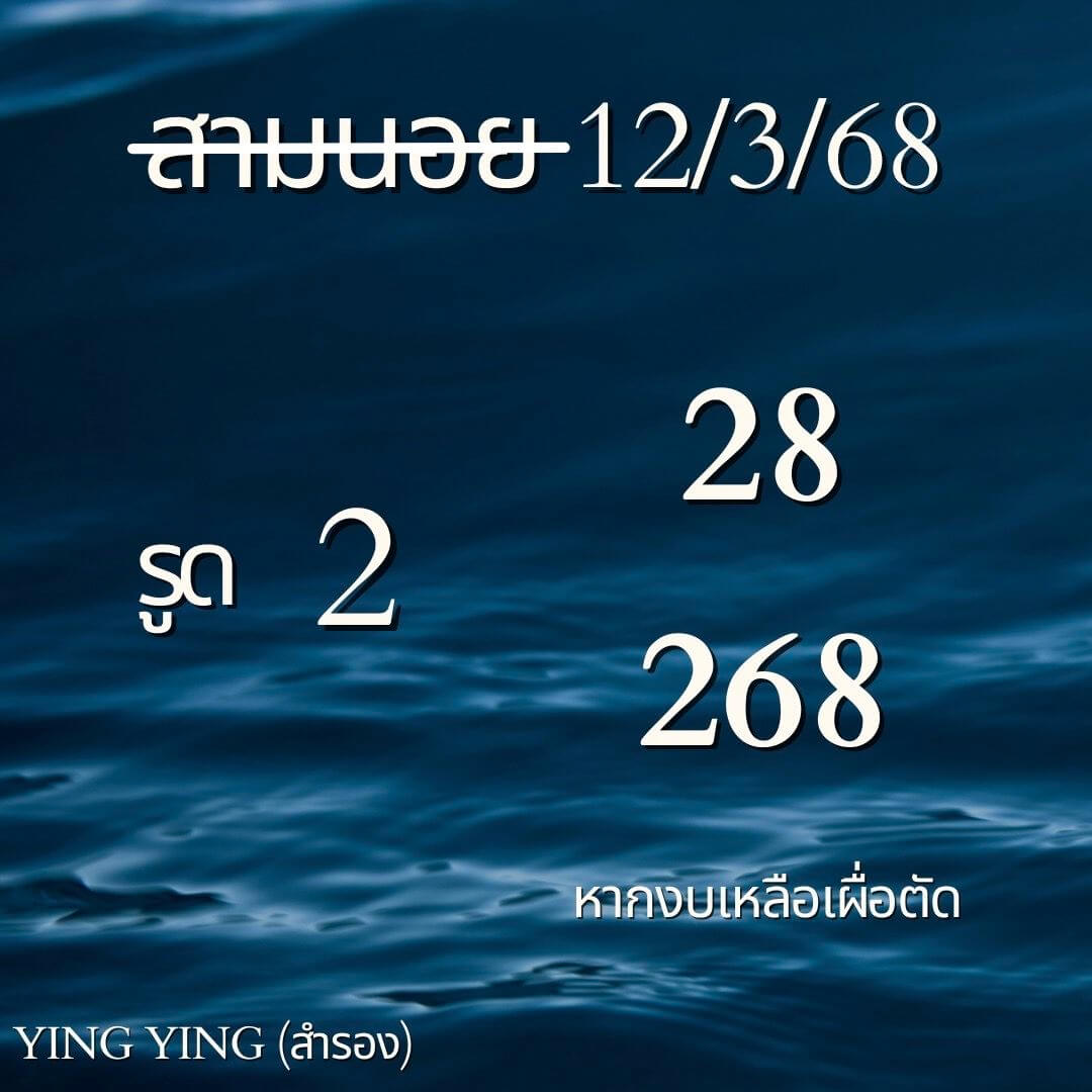 หวยฮานอย 12-3-68 ชุด8
