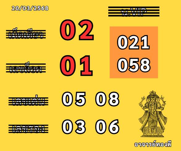 หวยฮานอย 20-3-68 ชุด4