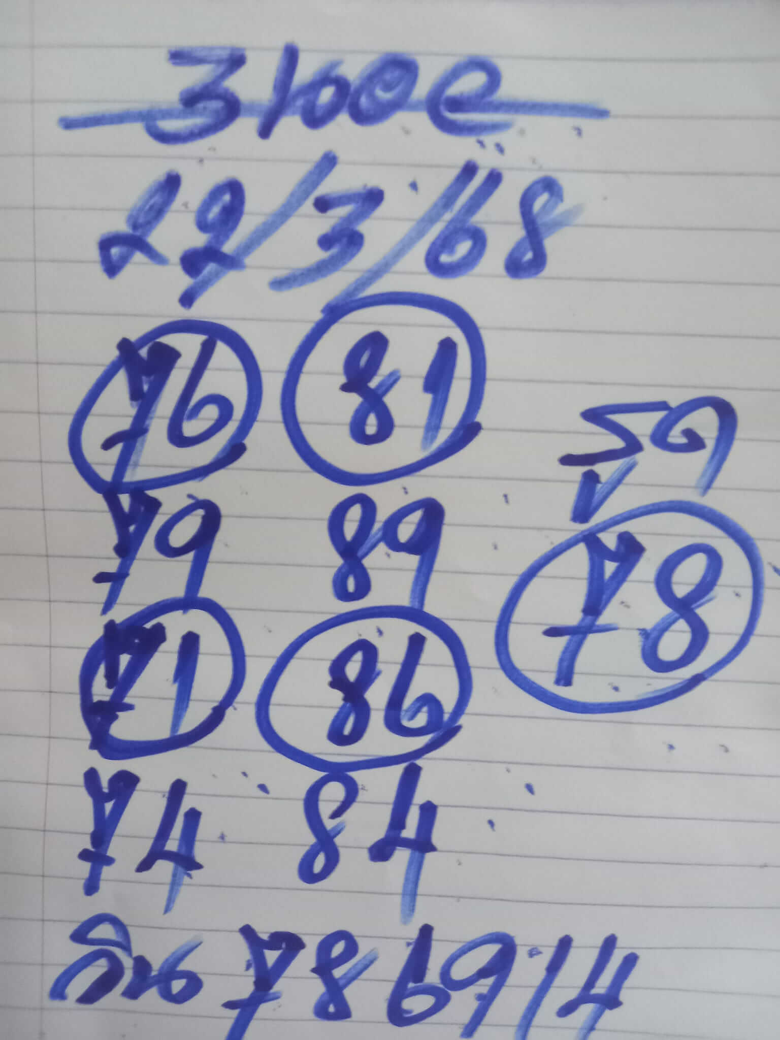 หวยฮานอย 22-3-68 ชุด1