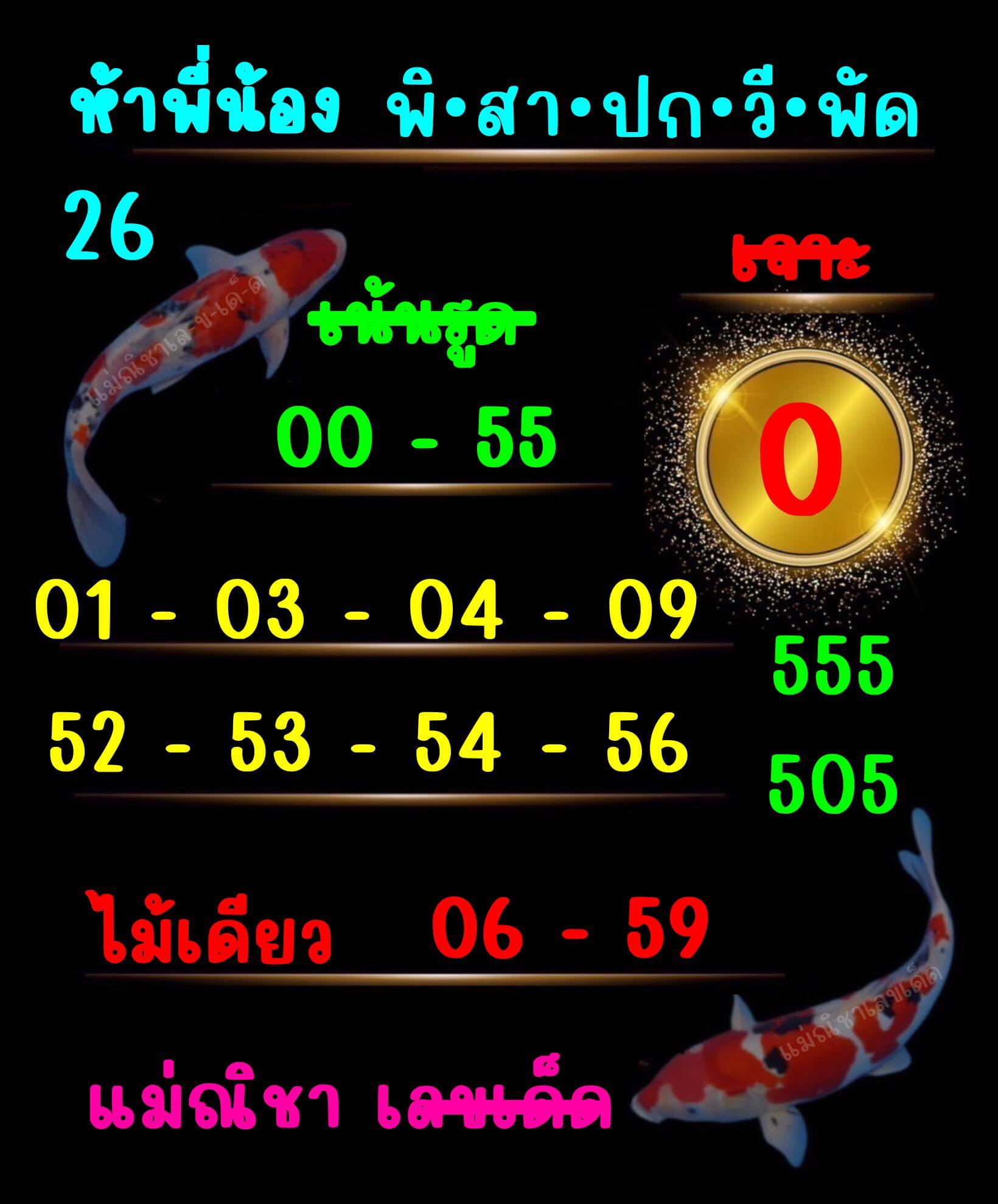 หวยฮานอย 26-3-68 ชุด6