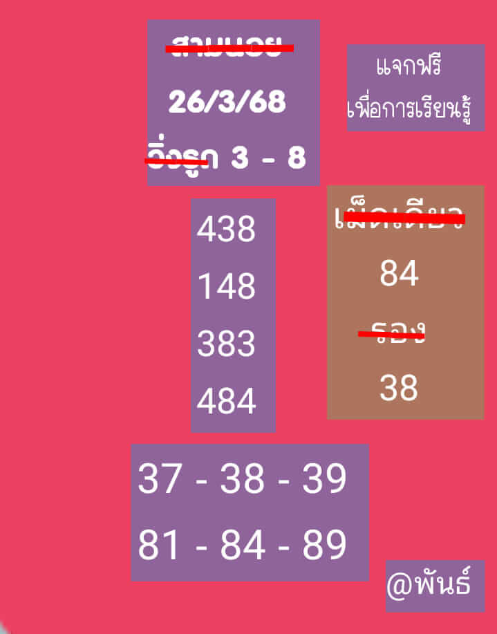หวยฮานอย 26-3-68 ชุด9