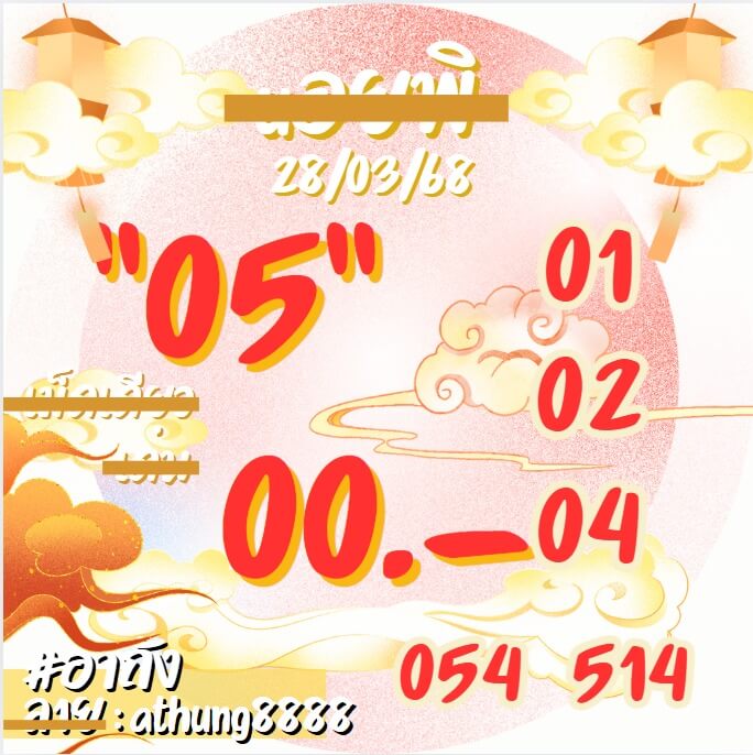 หวยฮานอย 28-3-68 ชุด4
