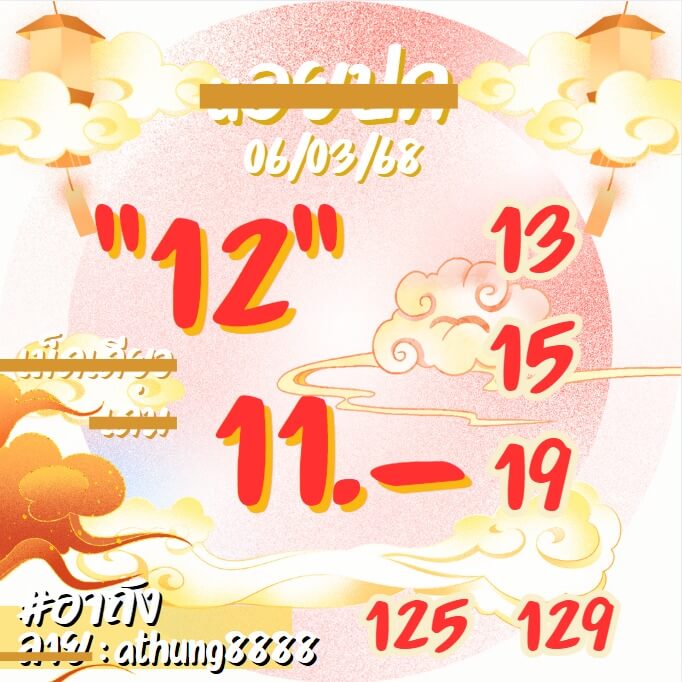 หวยฮานอย 6-3-68 ชุด3