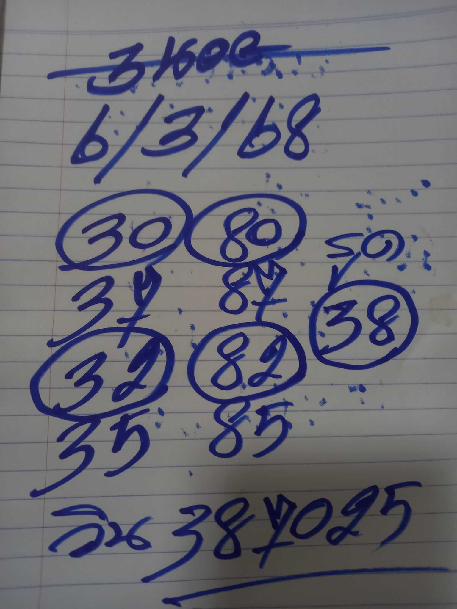 หวยฮานอย 6-3-68 ชุด7