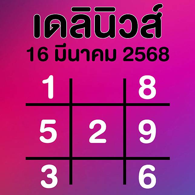 เลขเด็ดตารางเดลินิวส์