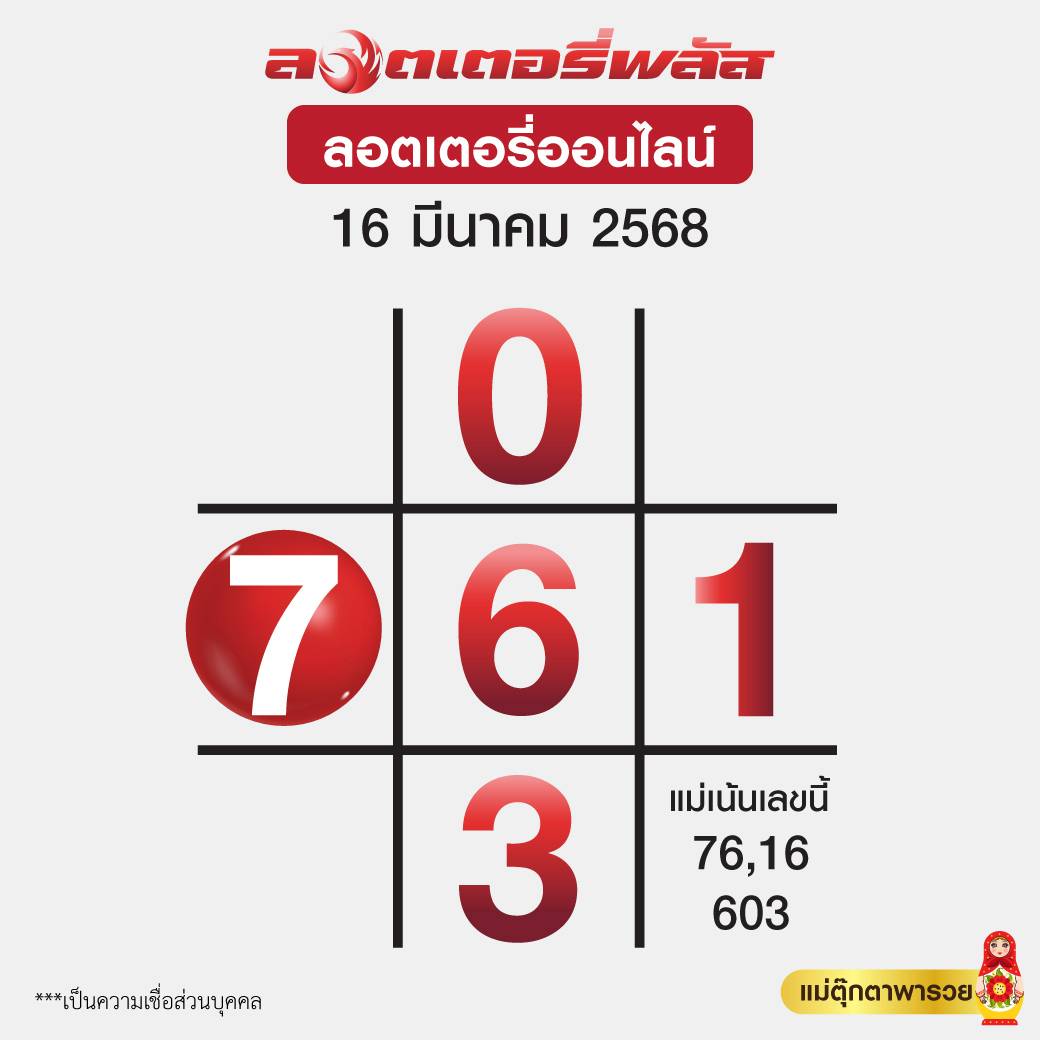 เลขเด็ดแม่ตุ๊กตา