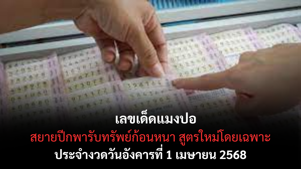 เลขเด็ดแมงปอ 1-4-68