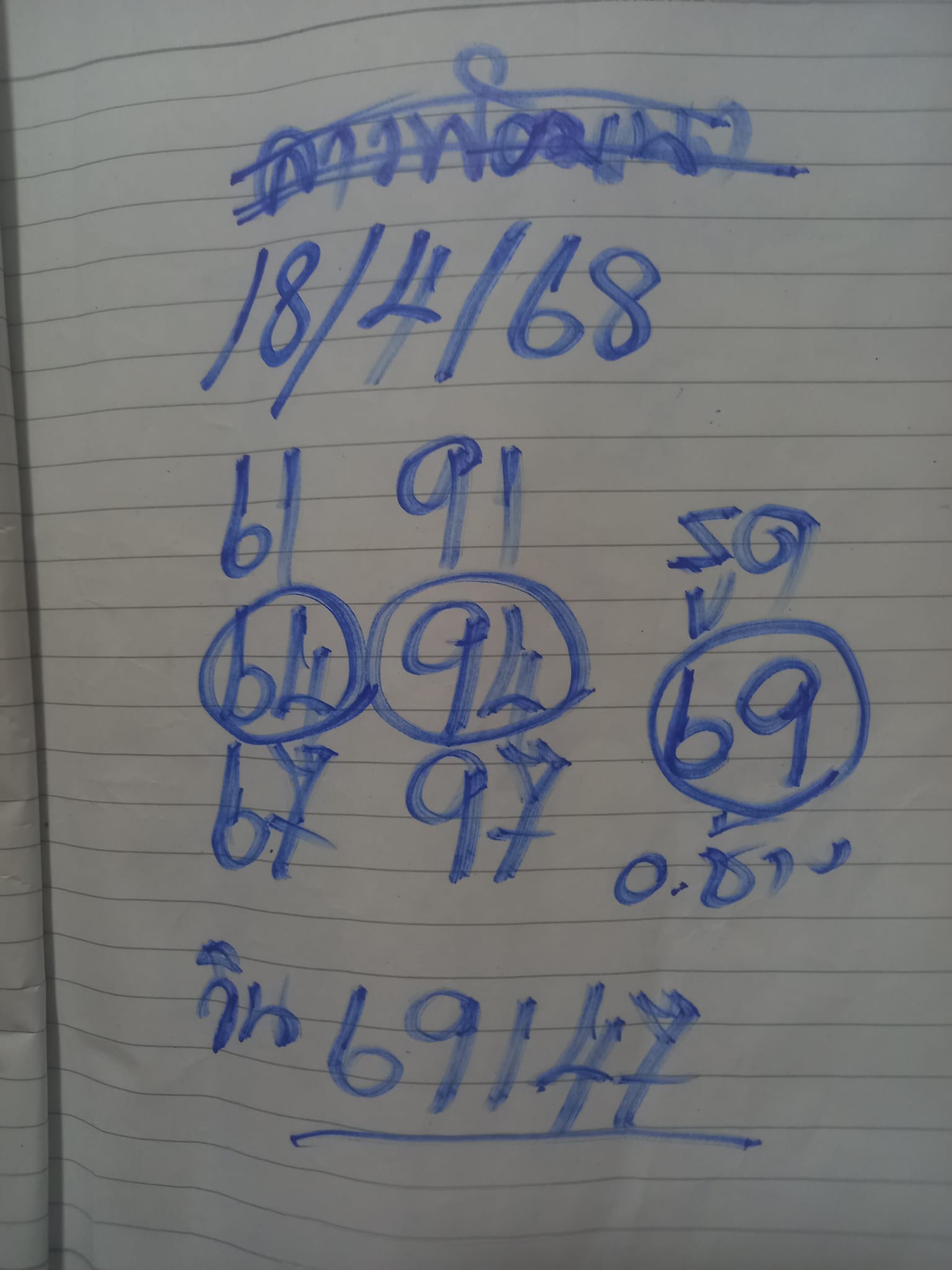 หวยลาว 18-4-68 ชุด9