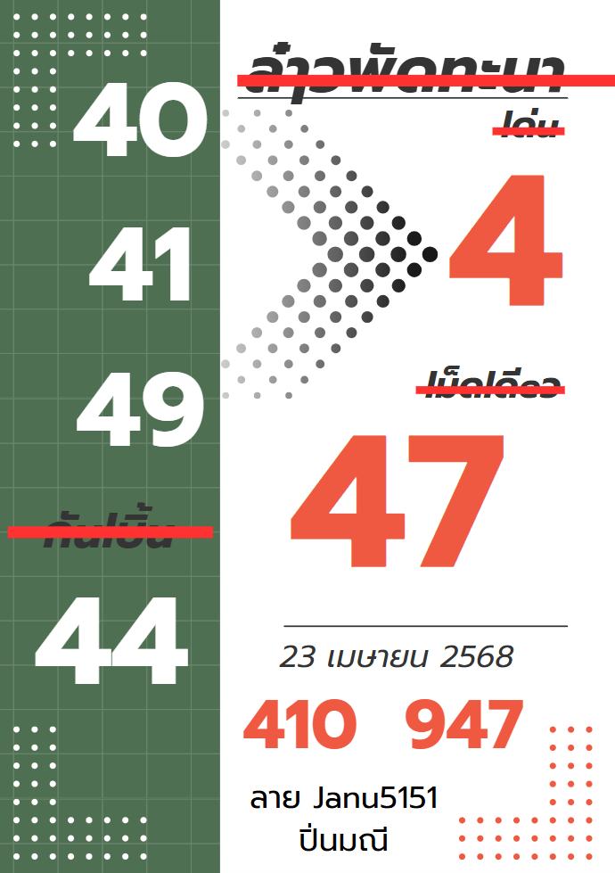 หวยลาว 23-4-68 ชุด3