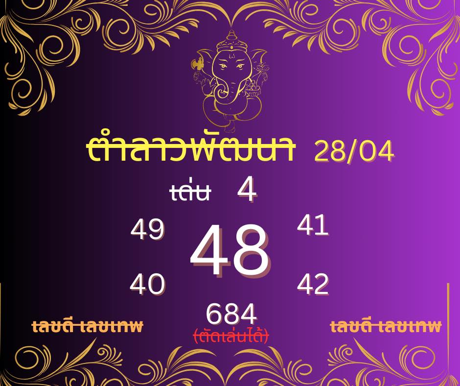 หวยลาว 28-4-68 ชุด1