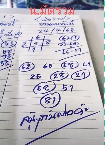หวยฮานอย 24-4-68 ชุด2