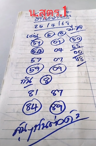 หวยฮานอย 25-4-68 ชุด7