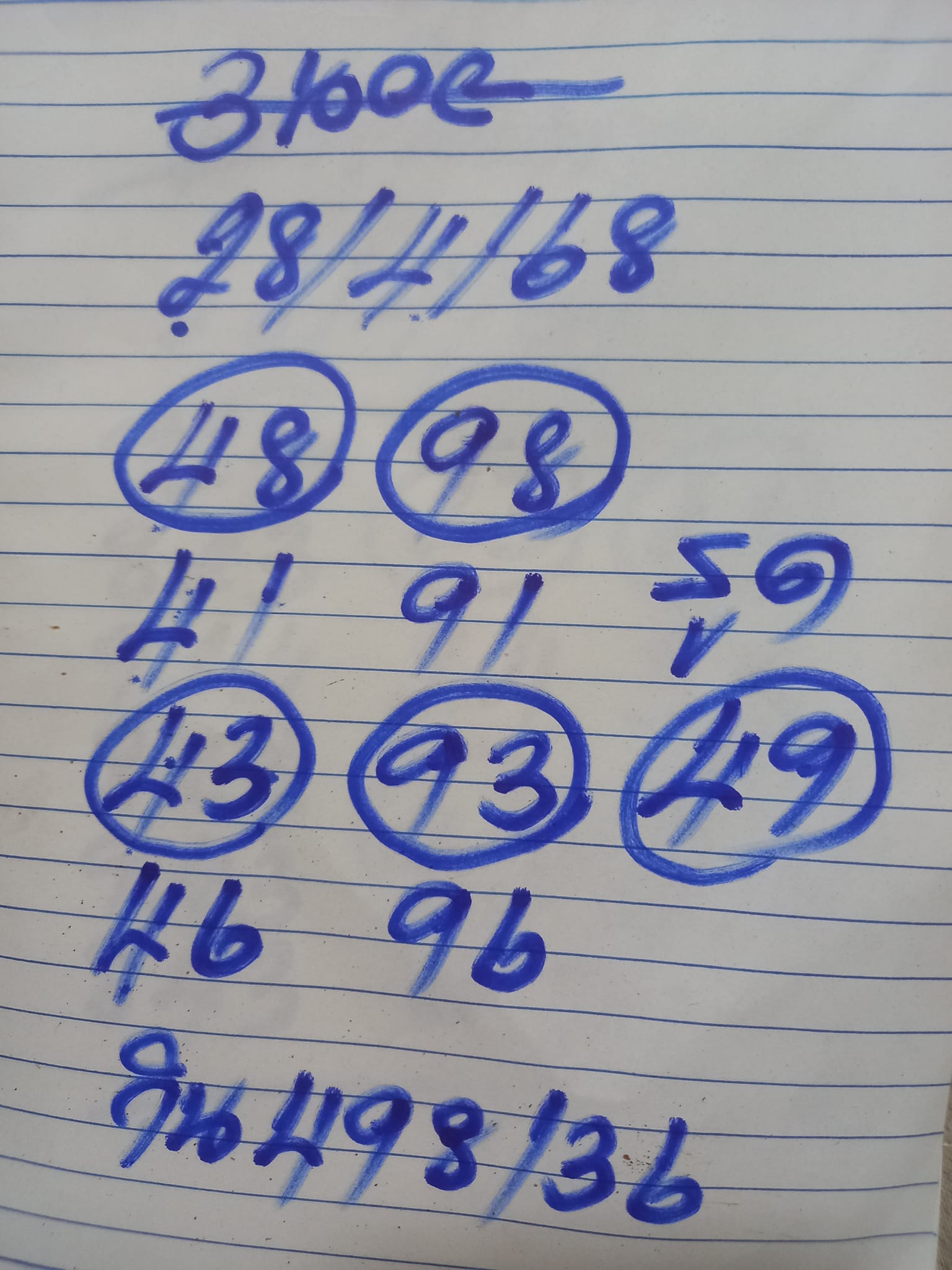 หวยฮานอย 28-4-68 ชุด4