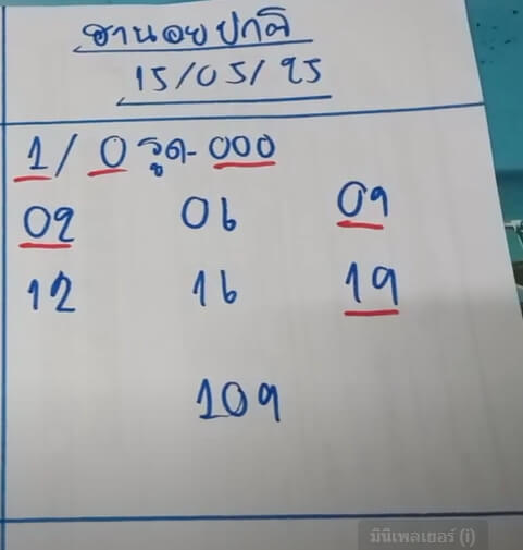 หวยฮานอย 15-5-68 ชุด8