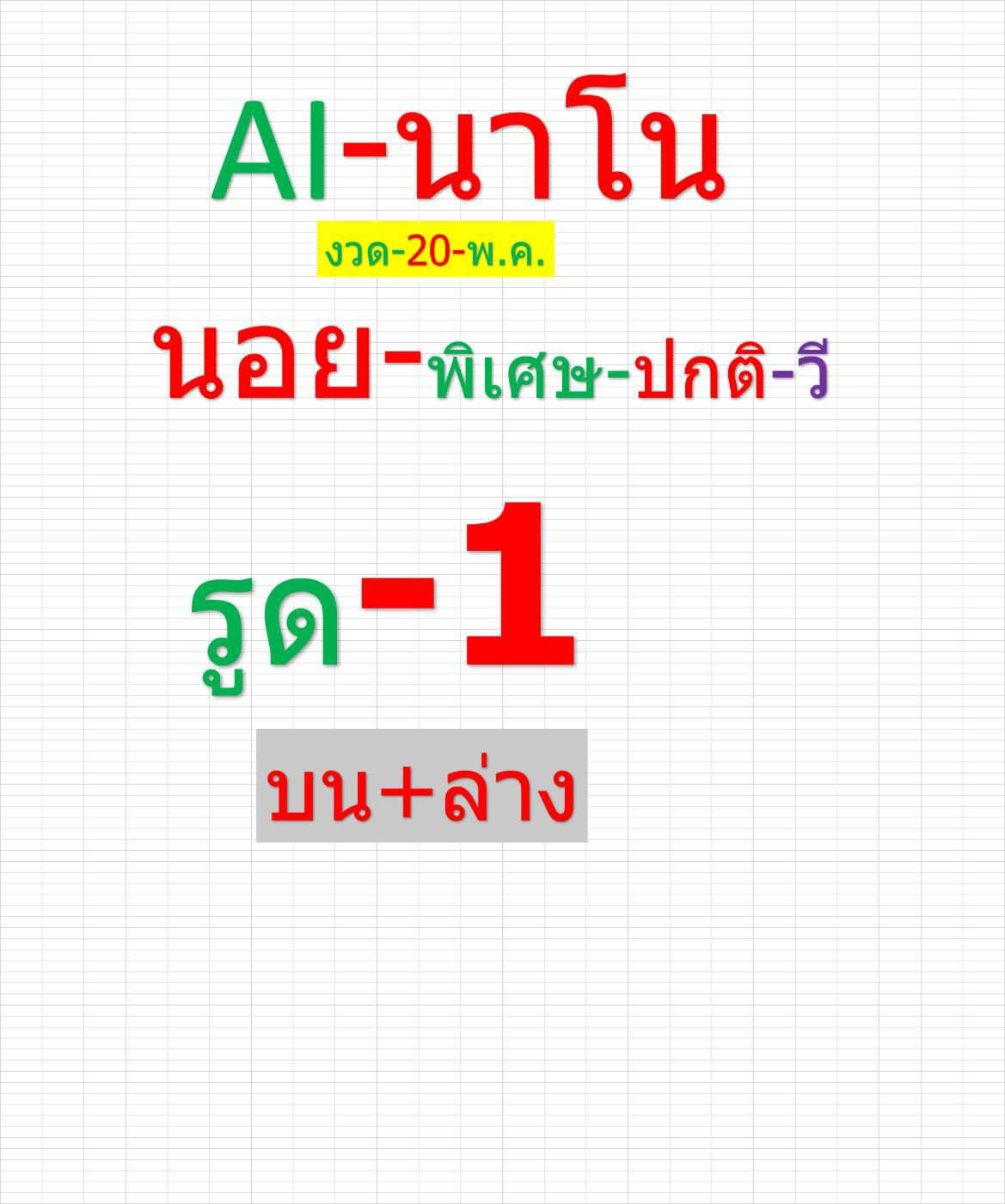 หวยฮานอย 20-5-68 ชุด10