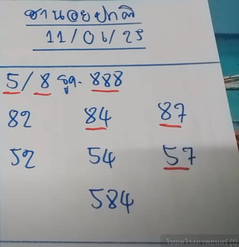 หวยฮานอย 11-6-68 ชุด8